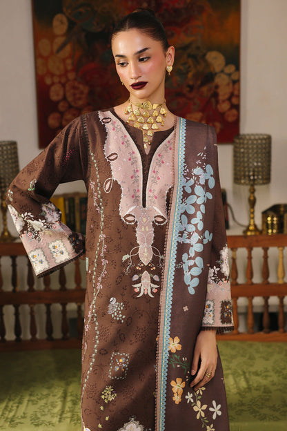 Qalamkar | QPrints Winter 25 | QW-09 (B) RABELLA - Casual Dress - available at Maria Faisal in UK and USA.