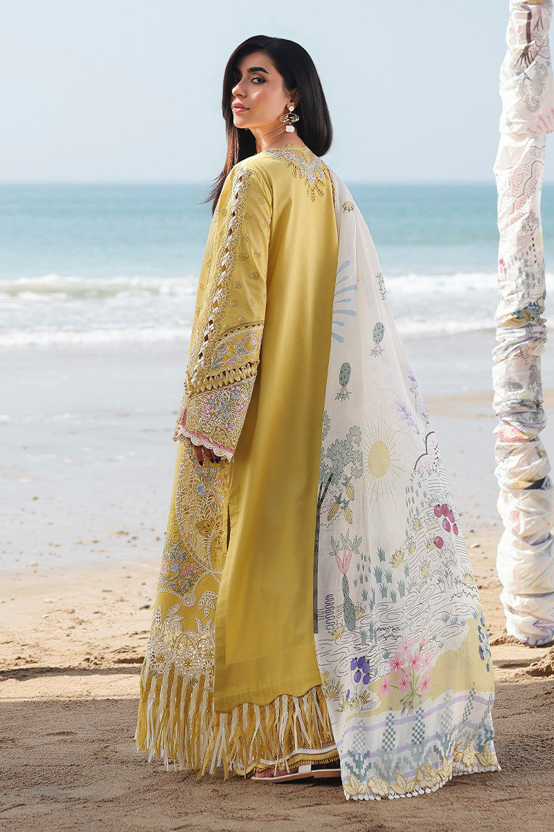 Qalamkar | Sahil Luxury Lawn 26 | SA-07 HIRA - Luxury Dress - available at Maria Faisal in UK and USA.