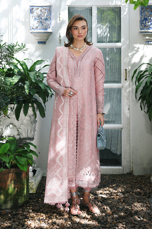 Qalamkar | Q Line Lawn Drop | RP-06 NOORE - Luxury Dress - available at Maria Faisal in UK and USA.