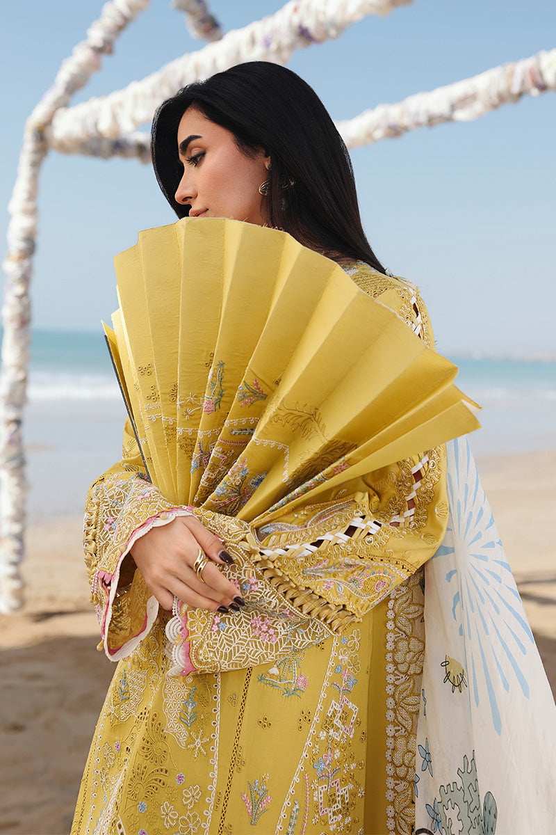 Qalamkar | Sahil Luxury Lawn 26 | SA-07 HIRA - Luxury Dress - available at Maria Faisal in UK and USA.