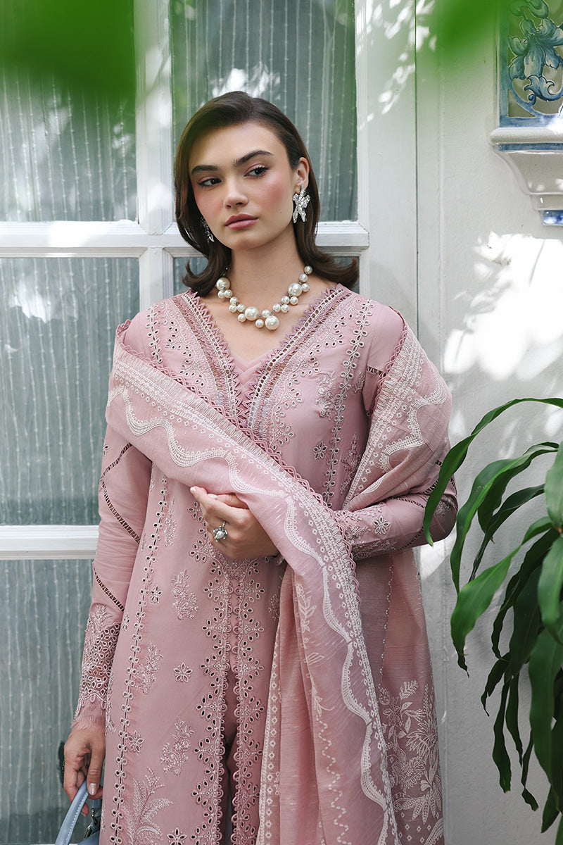 Qalamkar | Q Line Lawn Drop | RP-06 NOORE - Luxury Dress - available at Maria Faisal in UK and USA.