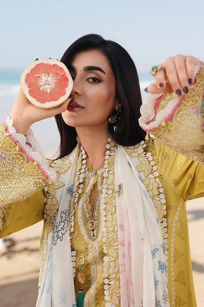 Qalamkar | Sahil Luxury Lawn 26 | SA-07 HIRA - Luxury Dress - available at Maria Faisal in UK and USA.