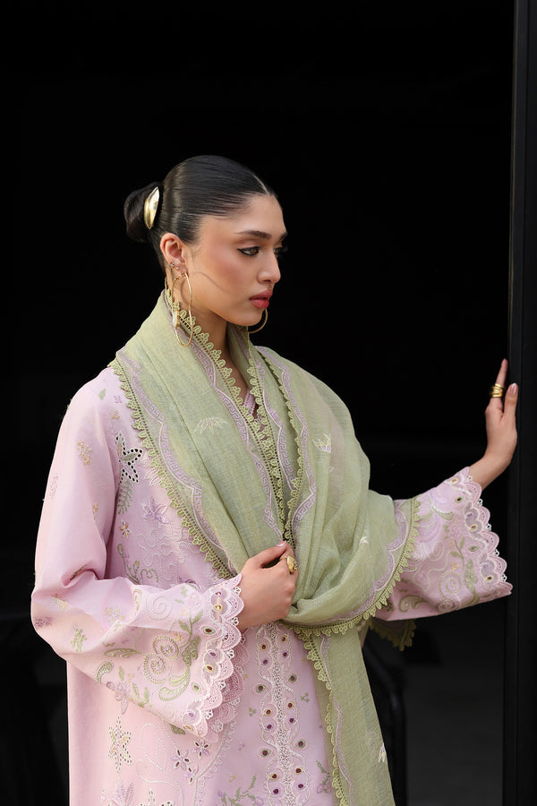 Qalamkar | Q Line Lawn 26 | QKL-12 ZAYLA - Luxury Dress - available at Maria Faisal in UK and USA.
