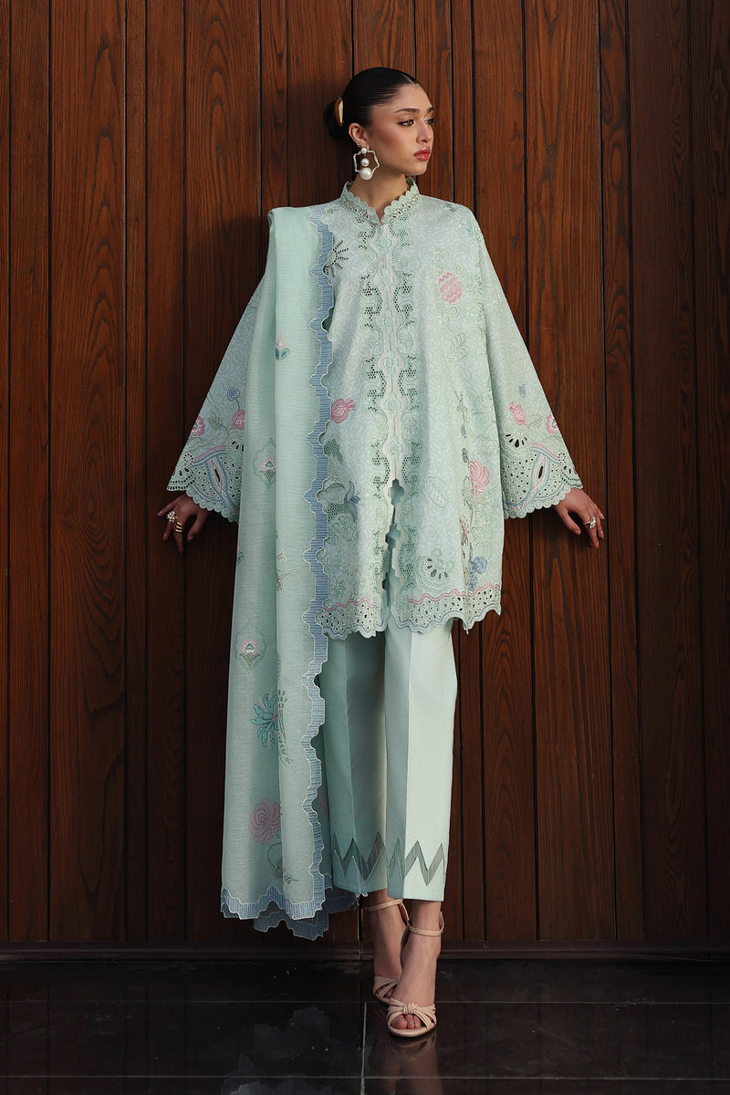 Qalamkar | Q Line Lawn 26 | QKL-07 LEYA - Luxury Dress - available at Maria Faisal in UK and USA.