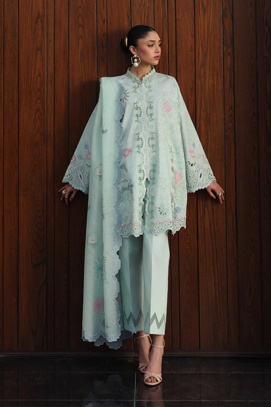 Qalamkar | Q Line Lawn 26 | QKL-07 LEYA - Luxury Dress - available at Maria Faisal in UK and USA.