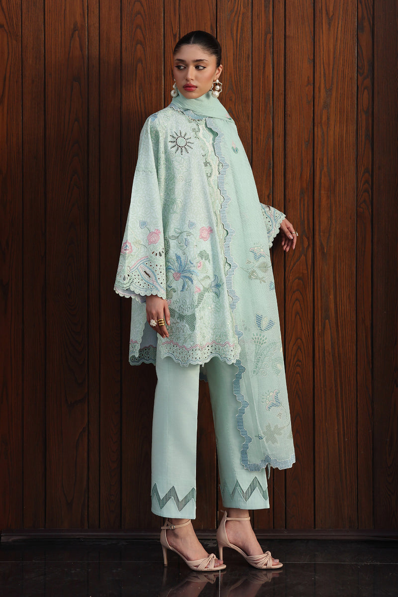 Qalamkar | Q Line Lawn 26 | QKL-07 LEYA - Luxury Dress - available at Maria Faisal in UK and USA.