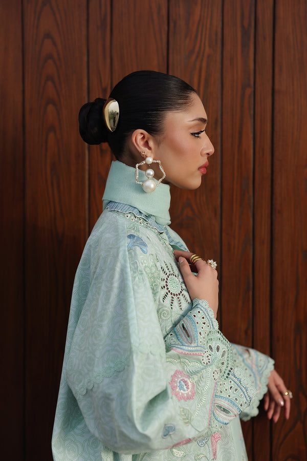 Qalamkar | Q Line Lawn 26 | QKL-07 LEYA - Luxury Dress - available at Maria Faisal in UK and USA.