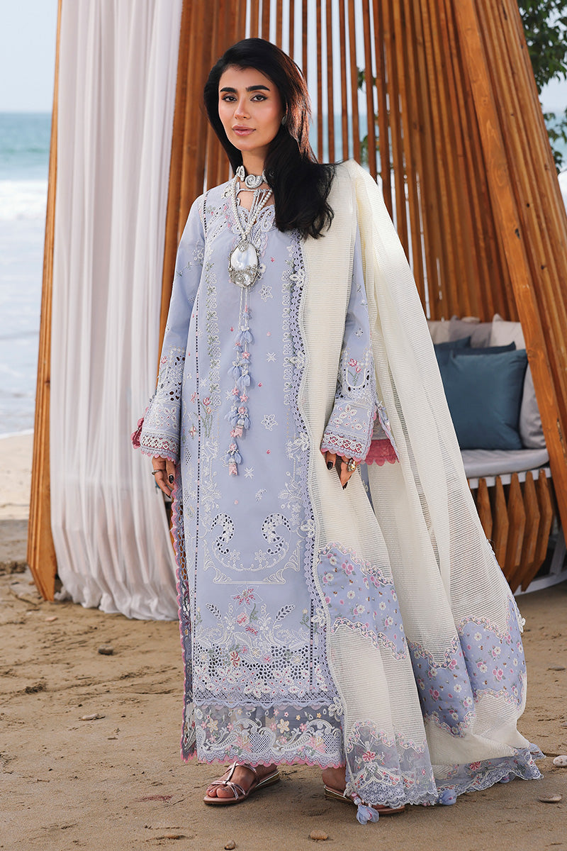 Qalamkar | Sahil Luxury Lawn 26 | SA-08 ZAYNA - Luxury Dress - available at Maria Faisal in UK and USA.