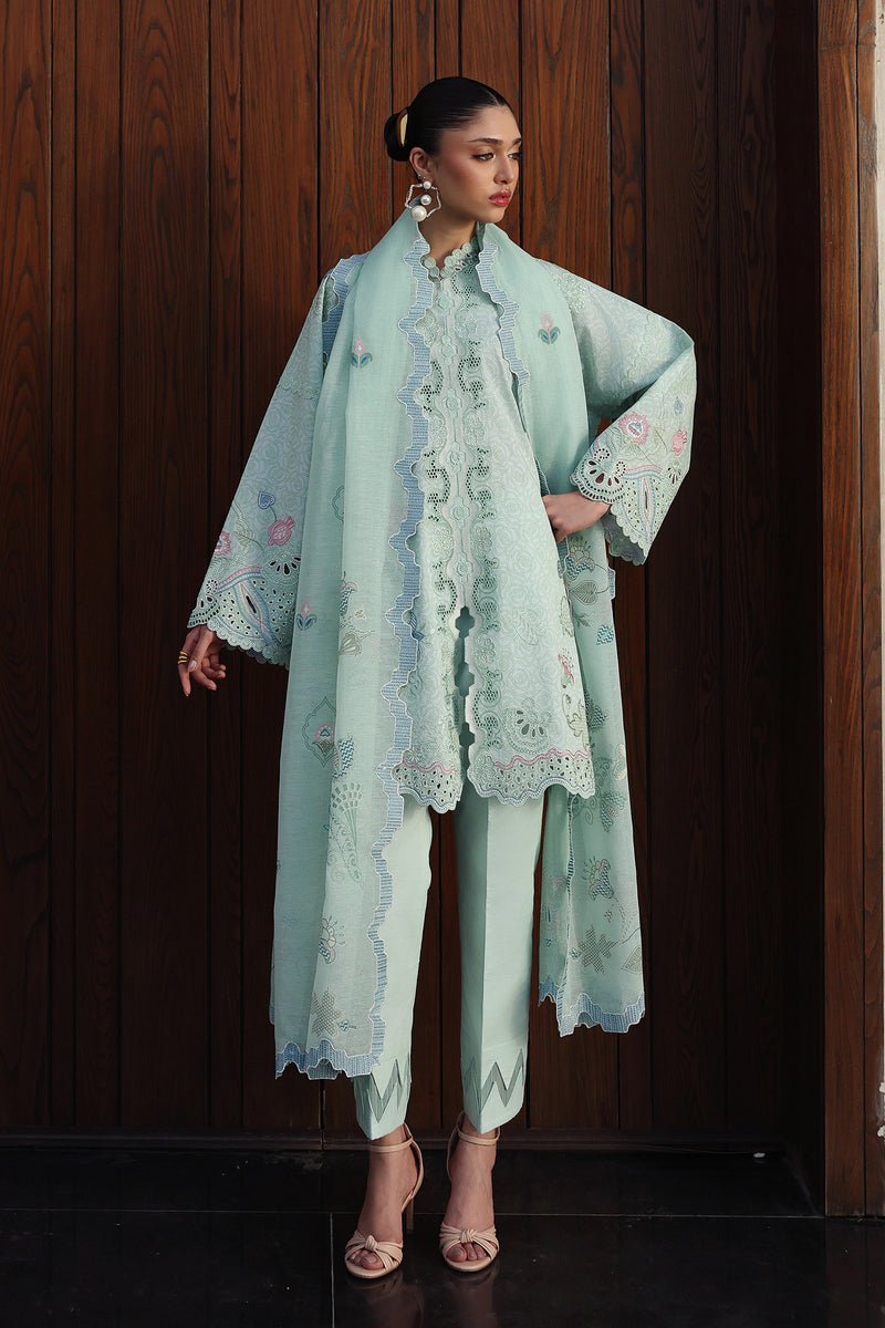 Qalamkar | Q Line Lawn 26 | QKL-07 LEYA - Luxury Dress - available at Maria Faisal in UK and USA.