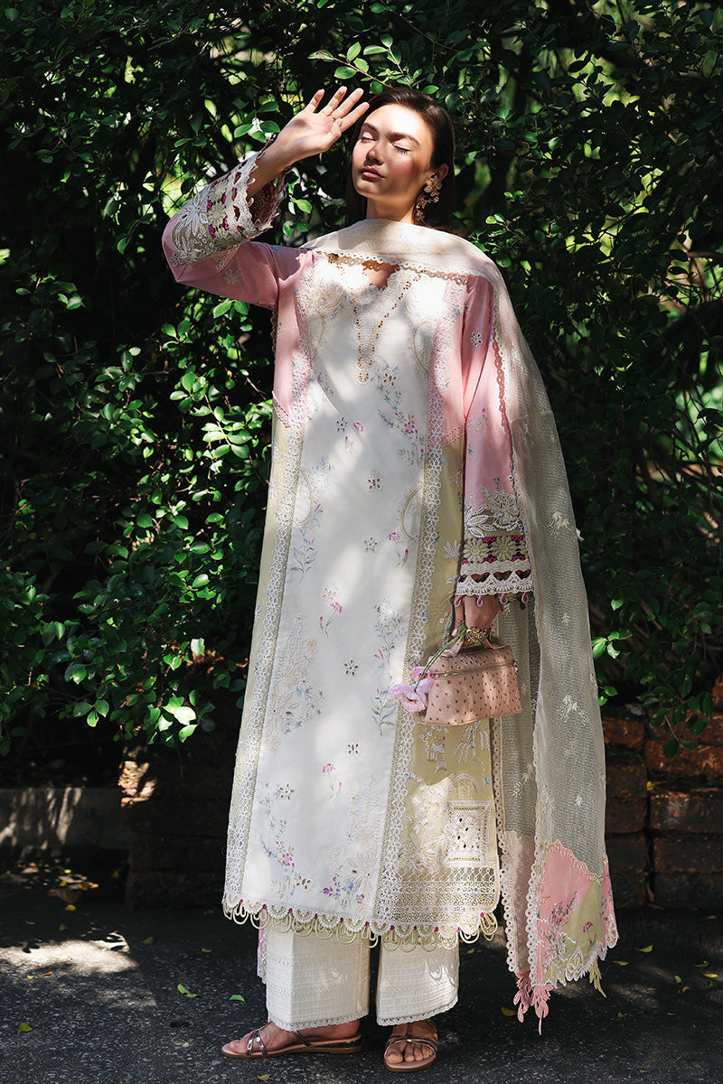 Qalamkar | Q Line Lawn Drop | RP-02 AYLIN - Luxury Dress - available at Maria Faisal in UK and USA.