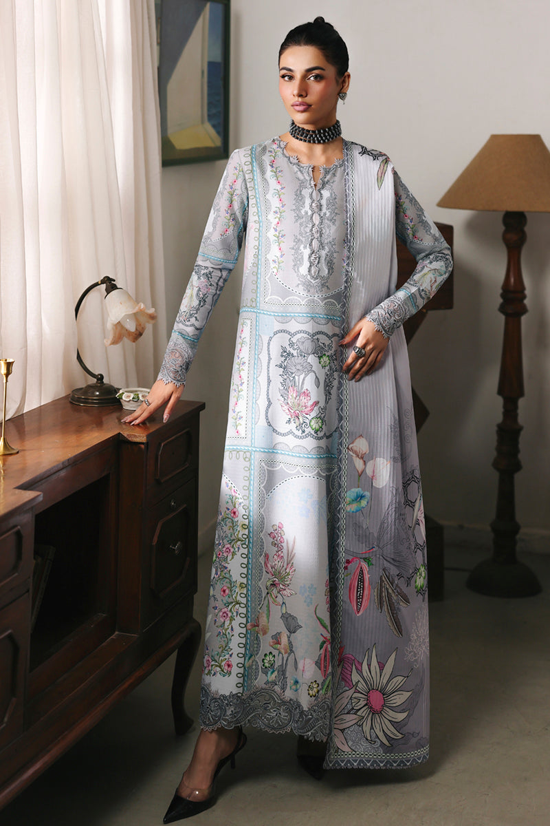 Qalamkar | QPrints Winter 25 | QW-08 (A) MARLA - Casual Dress - available at Maria Faisal in UK and USA.