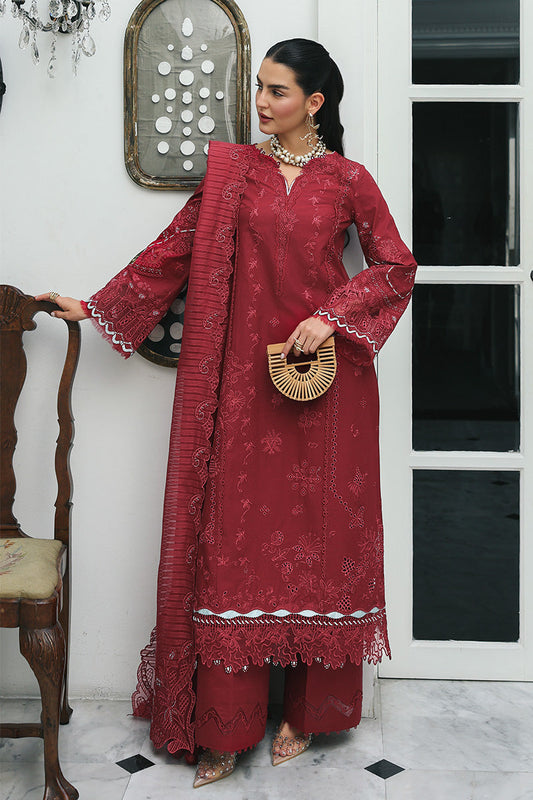 Qalamkar | Q Line Lawn Drop | RP-16 QISTAH - Luxury Dress - available at Maria Faisal in UK and USA.