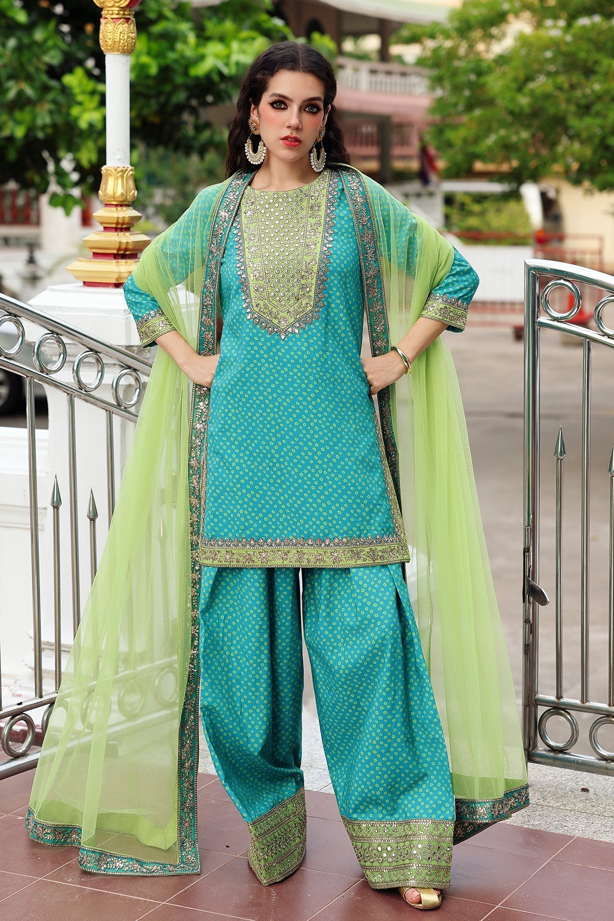 Charizma | Festive Pret  | CMA-6-173 - Dress - available at Maria Faisal in UK and USA.