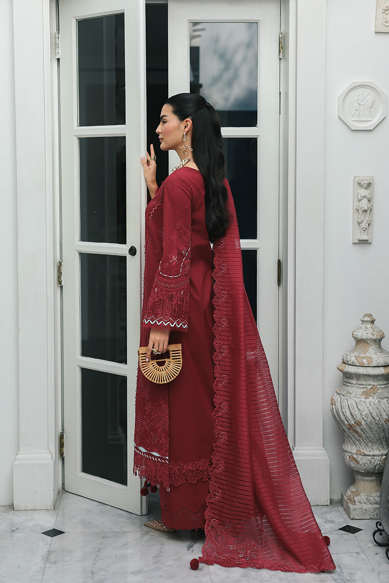 Qalamkar | Q Line Lawn Drop | RP-16 QISTAH - Luxury Dress - available at Maria Faisal in UK and USA.