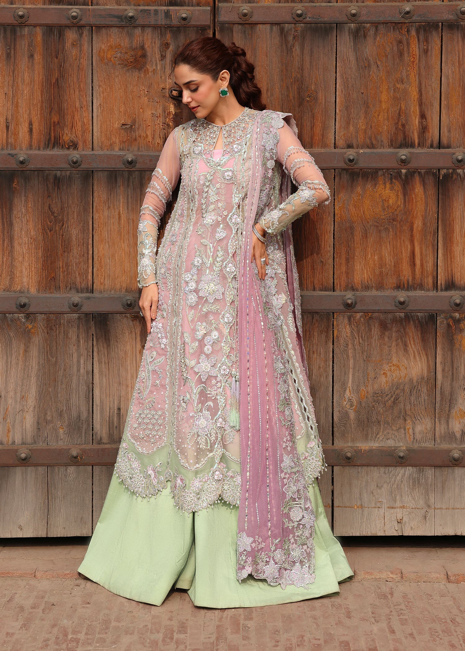 Crimson | Jhilmil Wedding Formals | TILSAM - Wedding Dress - available at Maria Faisal in UK and USA.
