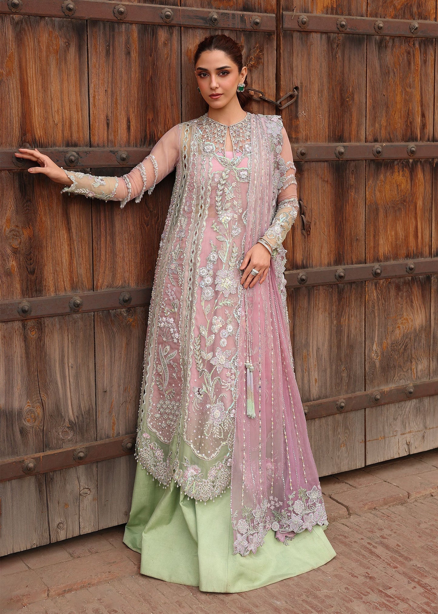 Crimson | Jhilmil Wedding Formals | TILSAM - Wedding Dress - available at Maria Faisal in UK and USA.