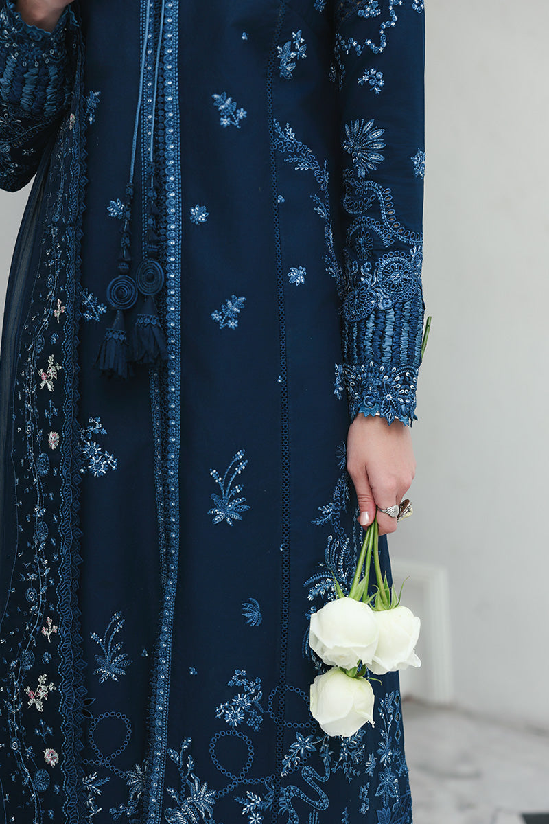 Qalamkar | Q Line Lawn Drop | RP-10 ZOHAL - Luxury Dress - available at Maria Faisal in UK and USA.