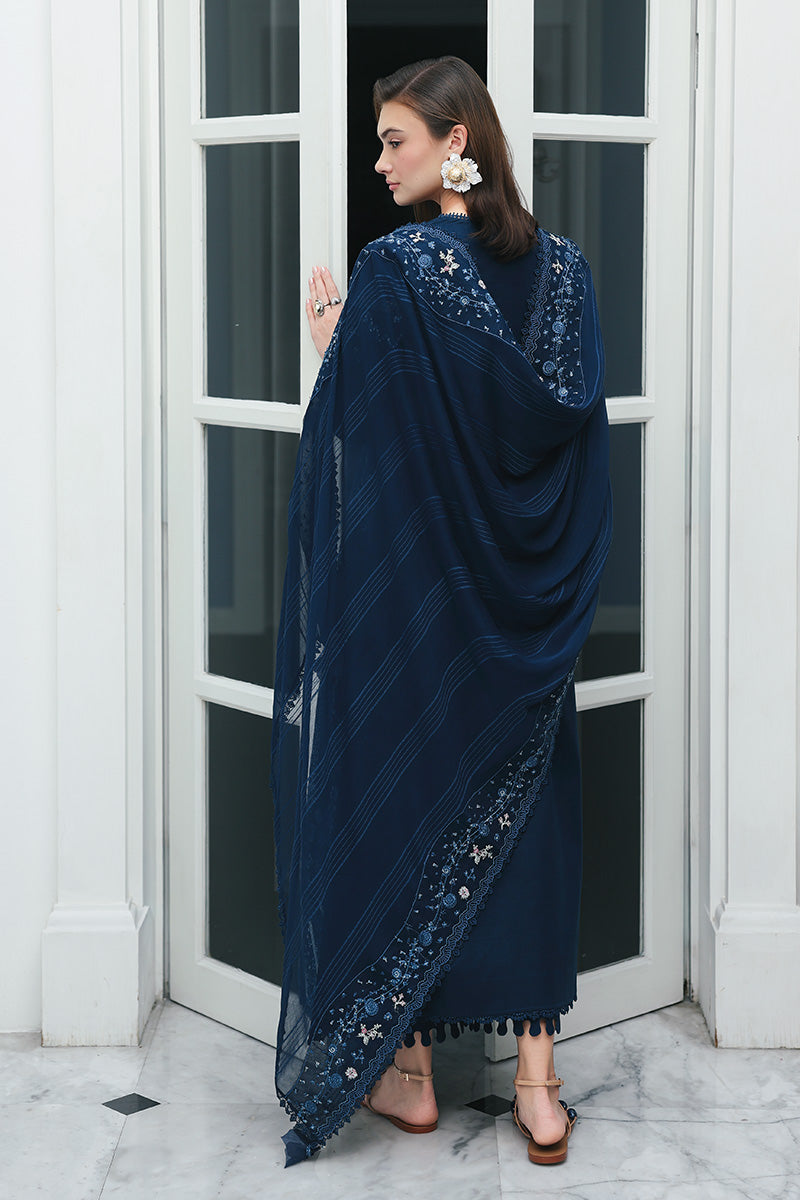 Qalamkar | Q Line Lawn Drop | RP-10 ZOHAL - Luxury Dress - available at Maria Faisal in UK and USA.