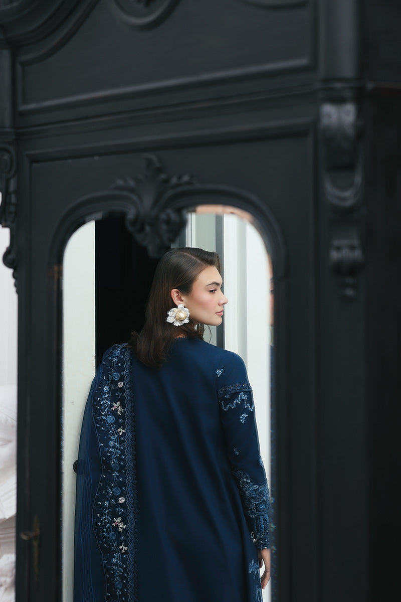 Qalamkar | Q Line Lawn Drop | RP-10 ZOHAL - Luxury Dress - available at Maria Faisal in UK and USA.