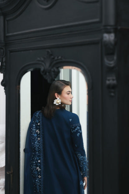 Qalamkar | Q Line Lawn Drop | RP-10 ZOHAL - Luxury Dress - available at Maria Faisal in UK and USA.