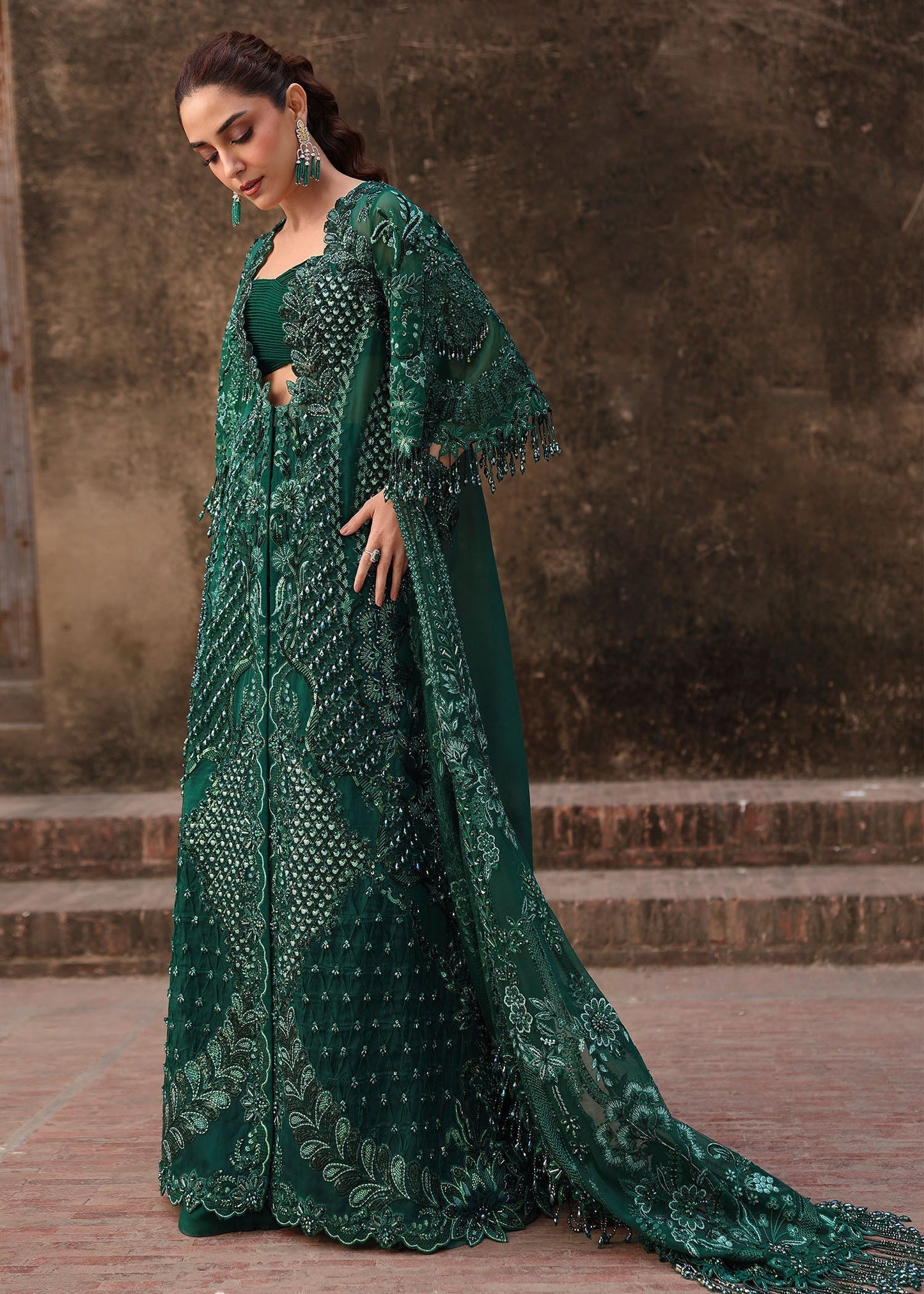Crimson | Jhilmil Wedding Formals | ZAMARD - Wedding Dress - available at Maria Faisal in UK and USA.