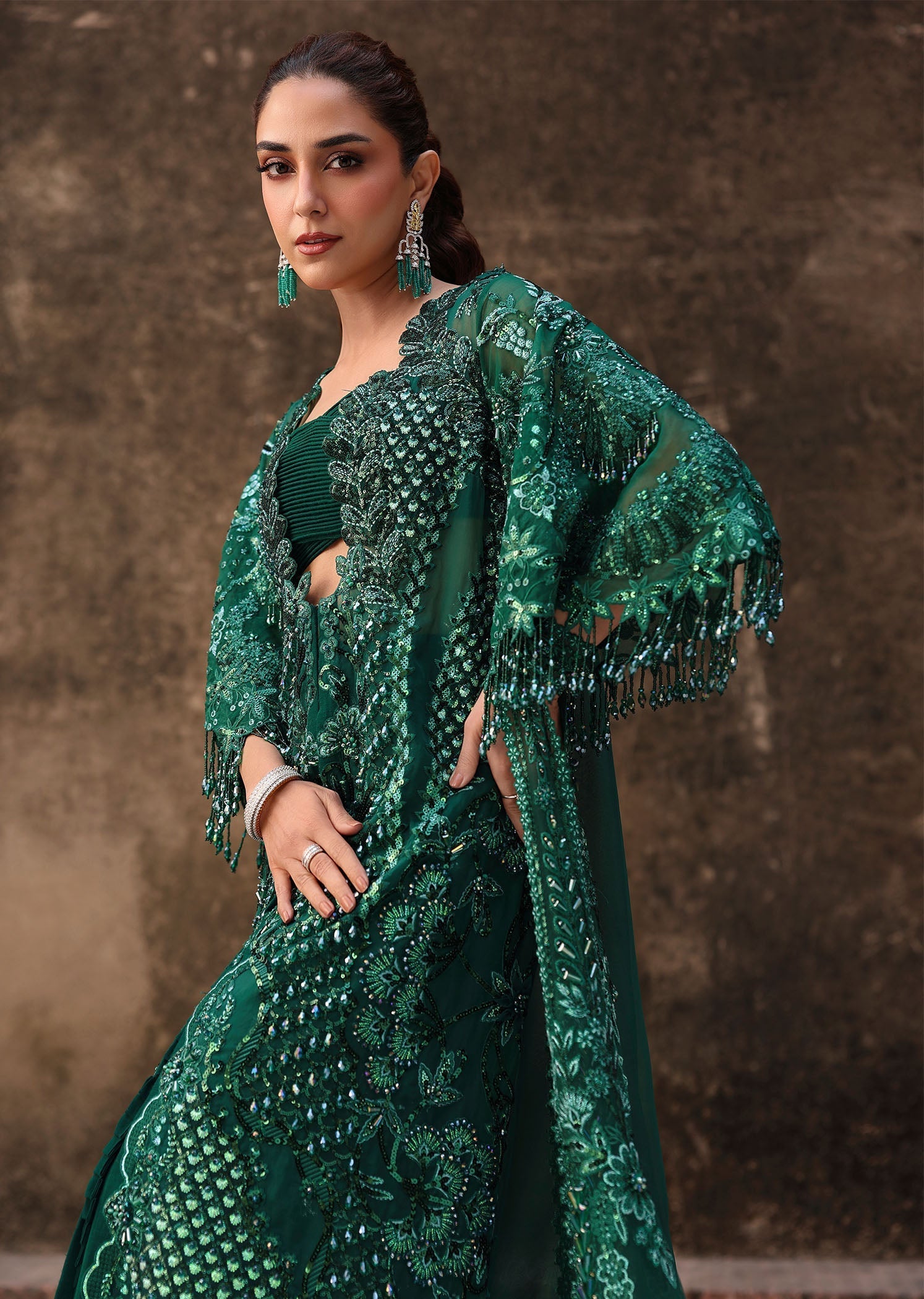 Crimson | Jhilmil Wedding Formals | ZAMARD - Wedding Dress - available at Maria Faisal in UK and USA.