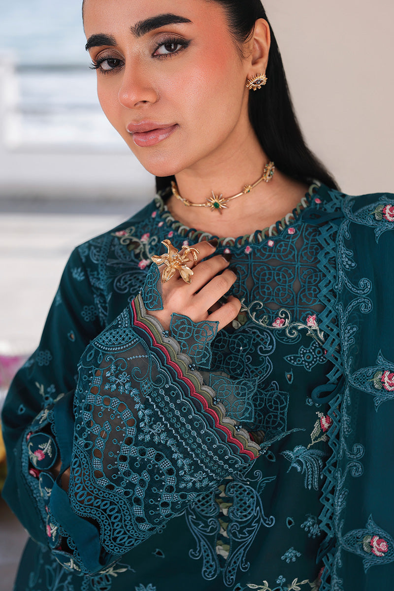 Qalamkar | Sahil Luxury Lawn 26 | SA-04 ELIF - Luxury Dress - available at Maria Faisal in UK and USA.