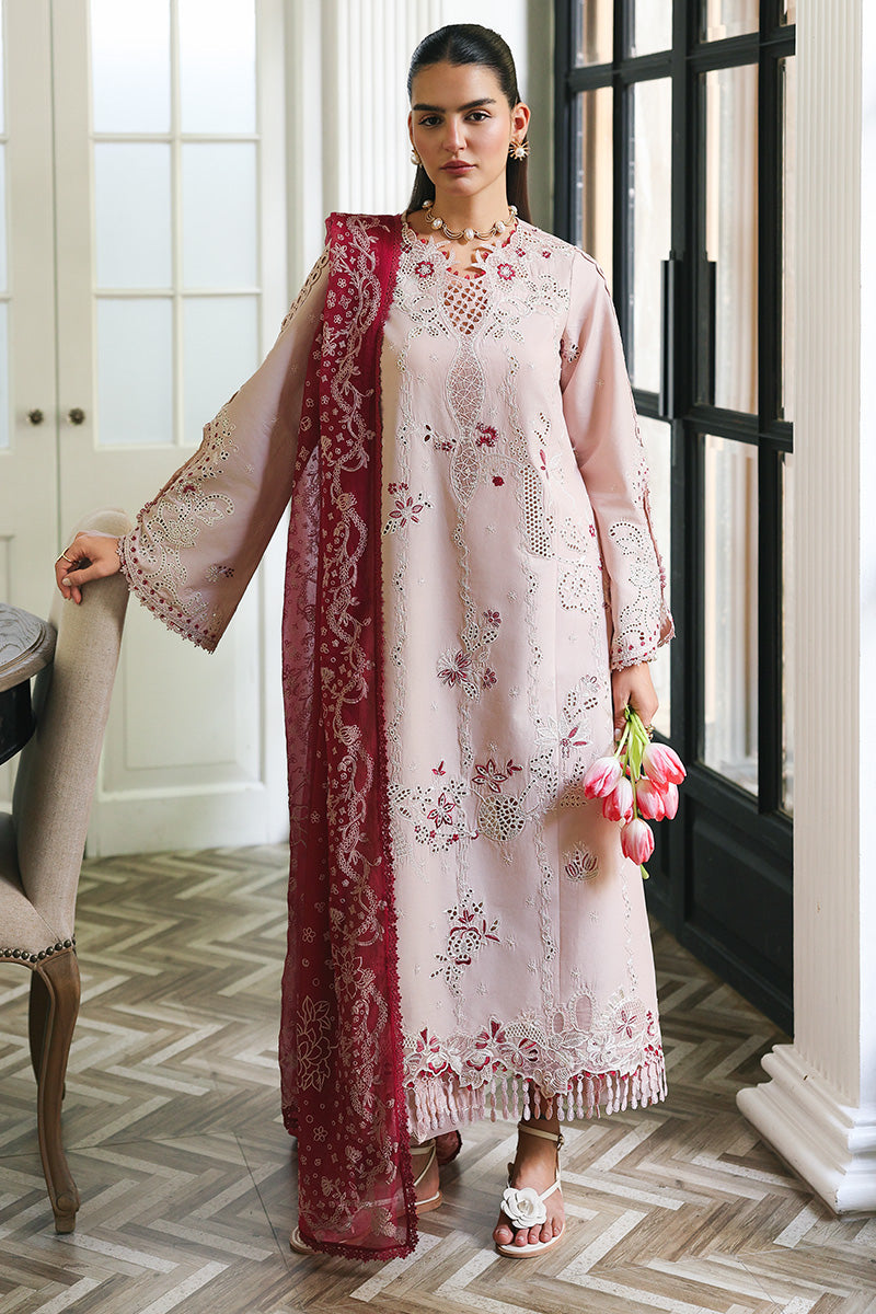 Qalamkar | Q Line Lawn Drop | RP-09 REYNA - Luxury Dress - available at Maria Faisal in UK and USA.