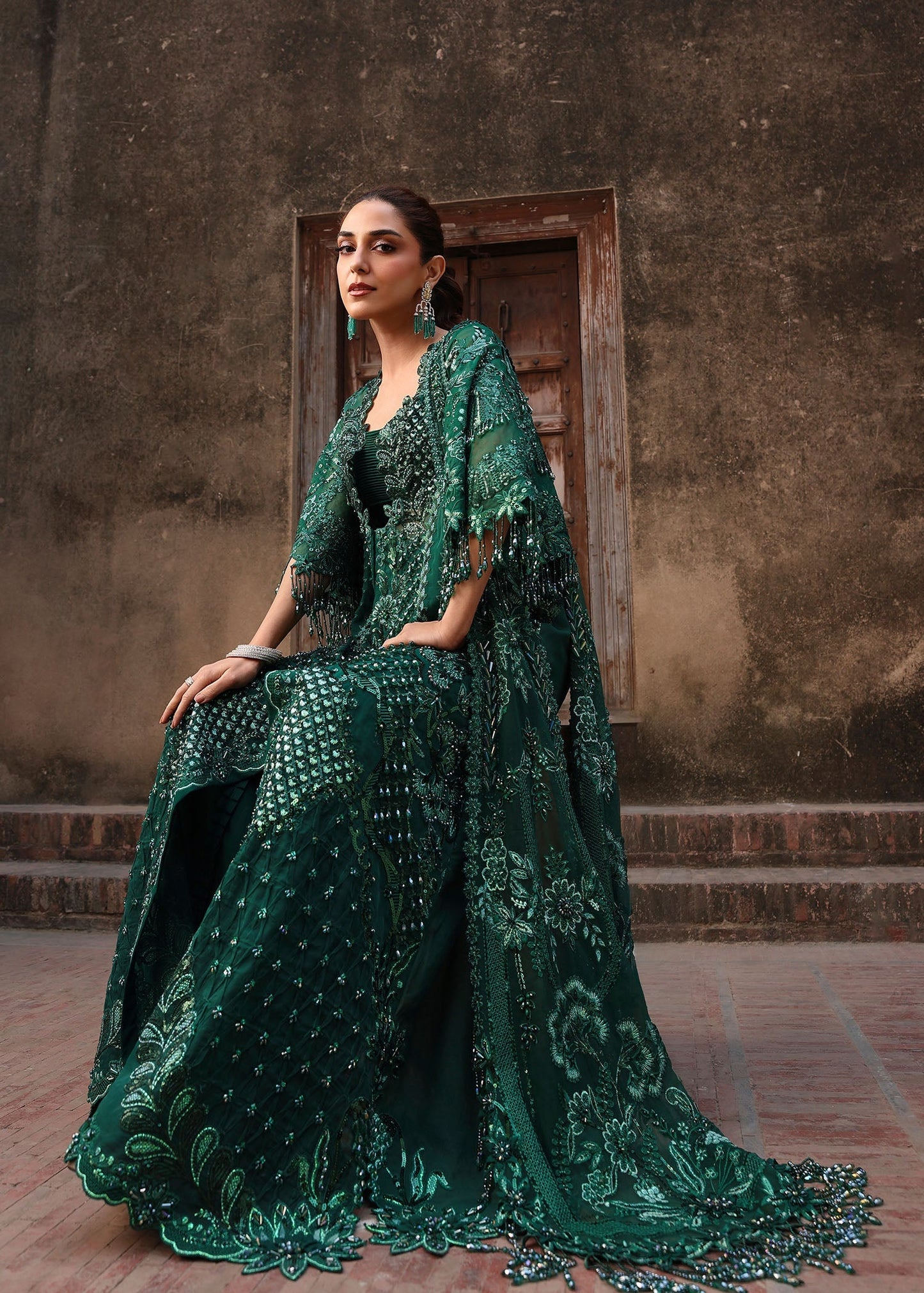 Crimson | Jhilmil Wedding Formals | ZAMARD - Wedding Dress - available at Maria Faisal in UK and USA.