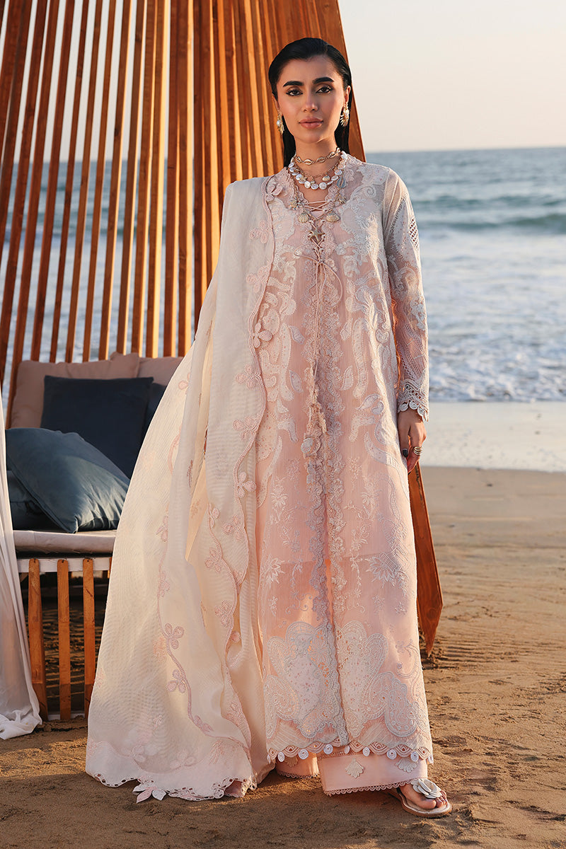 Qalamkar | Sahil Luxury Lawn 26 | SA-06 MAHUR - Luxury Dress - available at Maria Faisal in UK and USA.