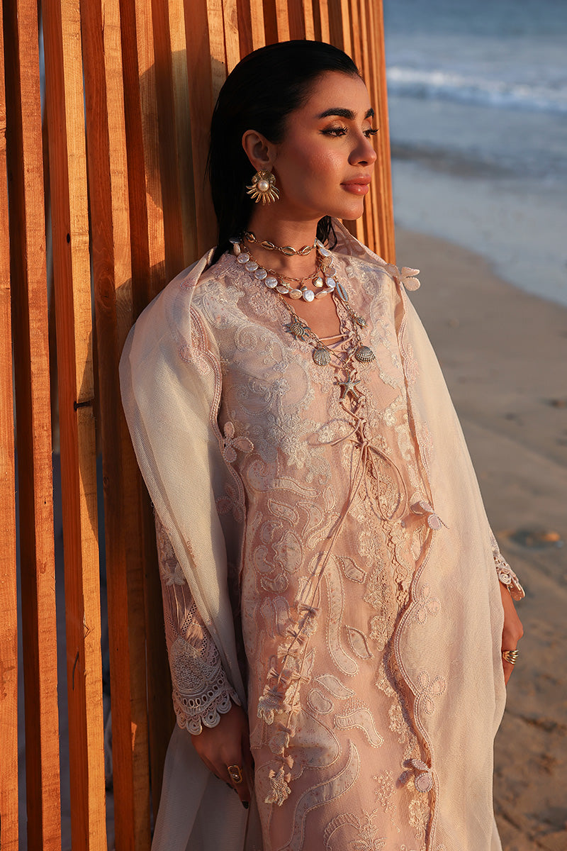 Qalamkar | Sahil Luxury Lawn 26 | SA-06 MAHUR - Luxury Dress - available at Maria Faisal in UK and USA.