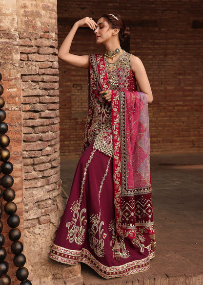 Crimson | Jhilmil Wedding Formals | NAZO - Wedding Dress - available at Maria Faisal in UK and USA.