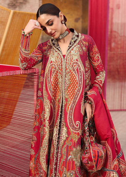 Crimson | Jhilmil Wedding Formals | DAMINI - Wedding Dress - available at Maria Faisal in UK and USA.