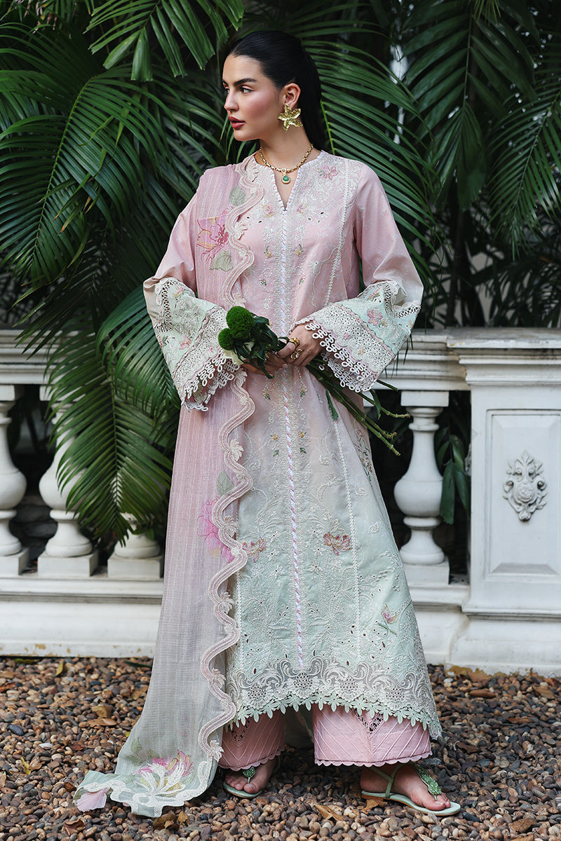 Qalamkar | Q Line Lawn Drop | RP-04 VANYA - Luxury Dress - available at Maria Faisal in UK and USA.