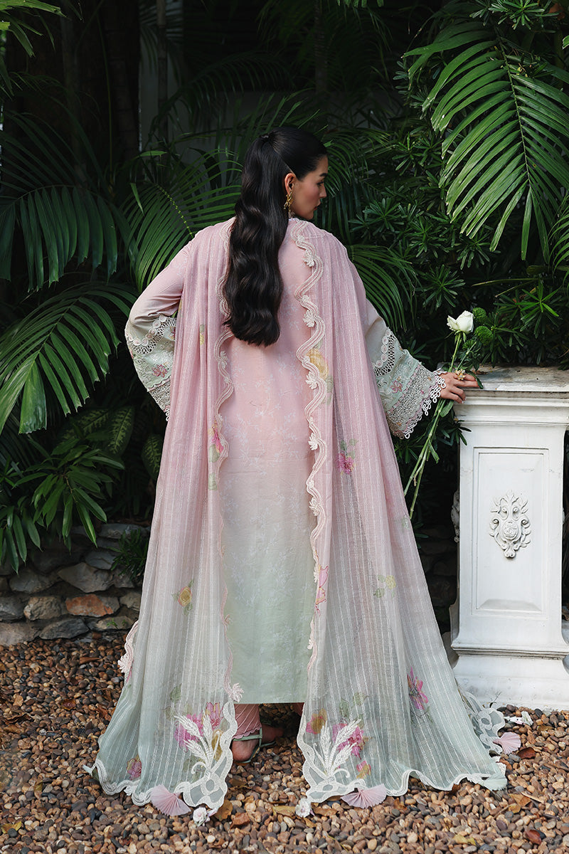 Qalamkar | Q Line Lawn Drop | RP-04 VANYA - Luxury Dress - available at Maria Faisal in UK and USA.
