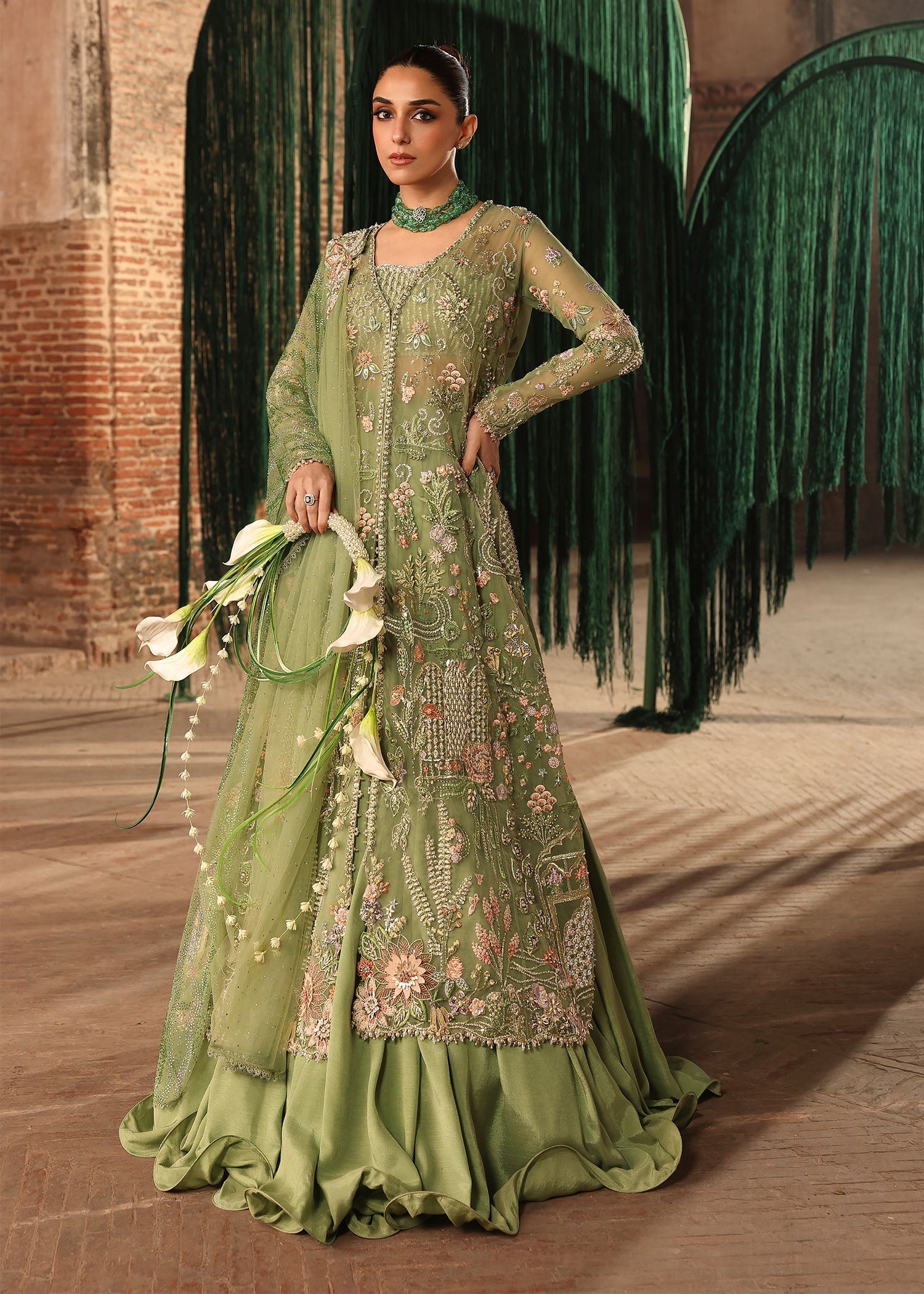 Crimson | Jhilmil Wedding Formals | MATWALI - Wedding Dress - available at Maria Faisal in UK and USA.