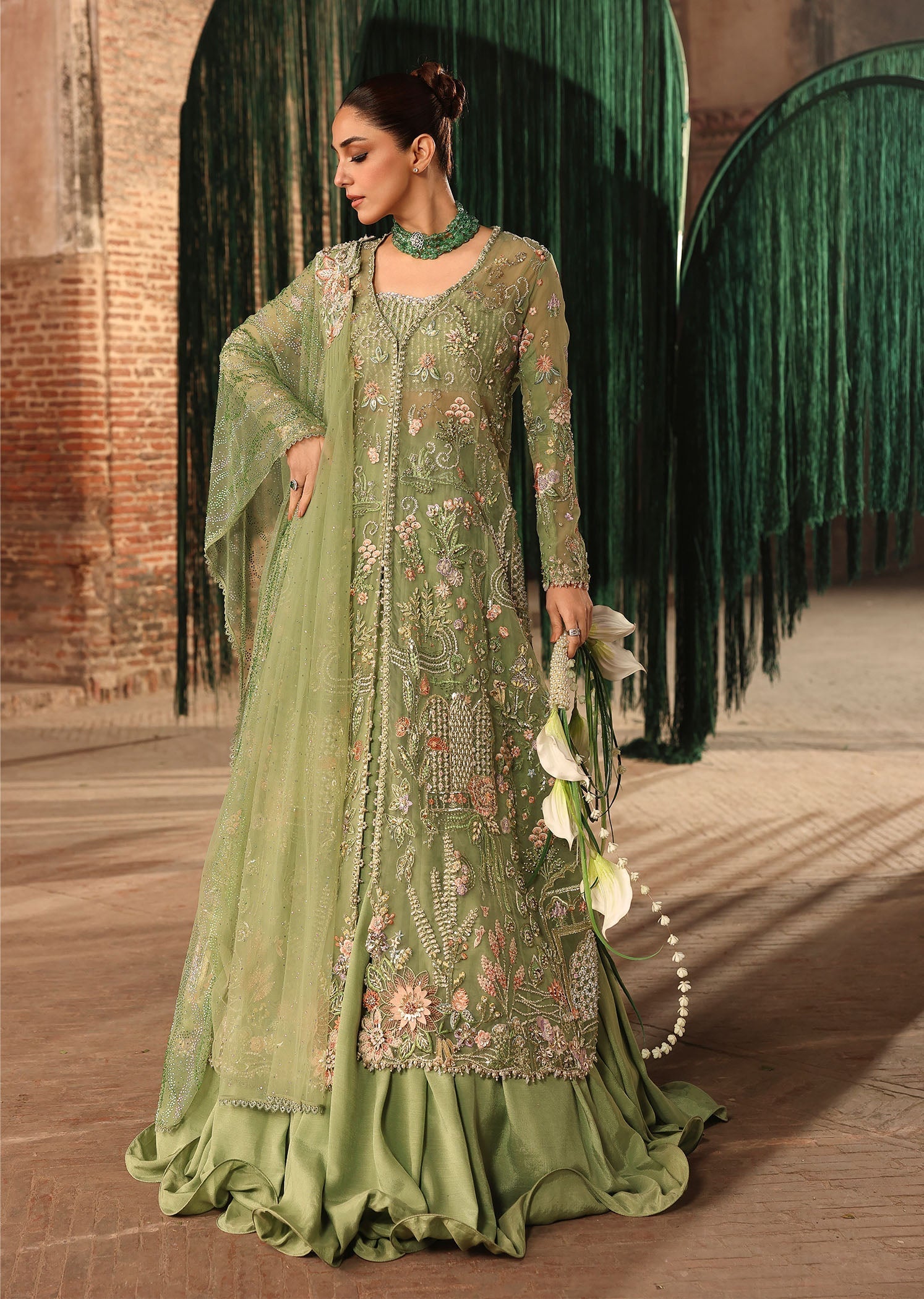Crimson | Jhilmil Wedding Formals | MATWALI - Wedding Dress - available at Maria Faisal in UK and USA.