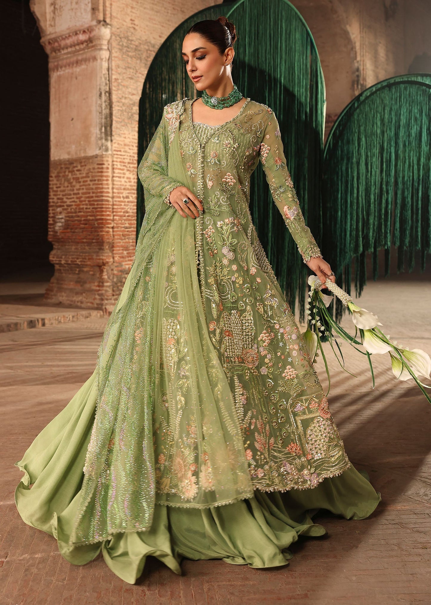 Crimson | Jhilmil Wedding Formals | MATWALI - Wedding Dress - available at Maria Faisal in UK and USA.
