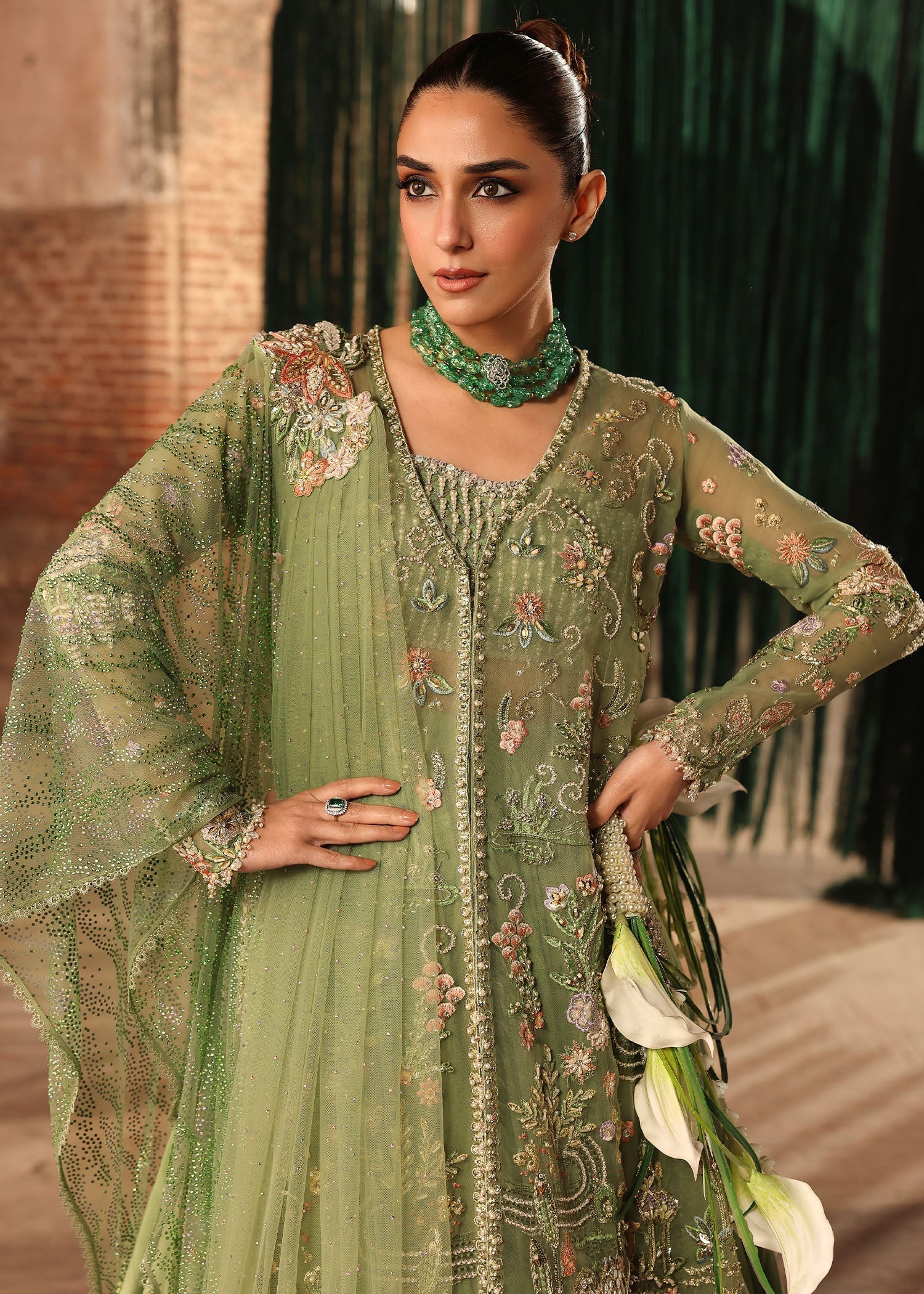 Crimson | Jhilmil Wedding Formals | MATWALI - Wedding Dress - available at Maria Faisal in UK and USA.