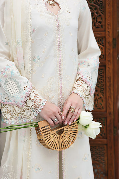 Qalamkar | Q Line Lawn Drop | RP-01 SAVERA - Luxury Dress - available at Maria Faisal in UK and USA.