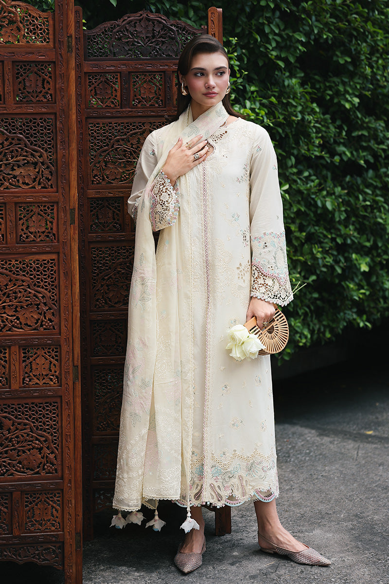 Qalamkar | Q Line Lawn Drop | RP-01 SAVERA - Luxury Dress - available at Maria Faisal in UK and USA.