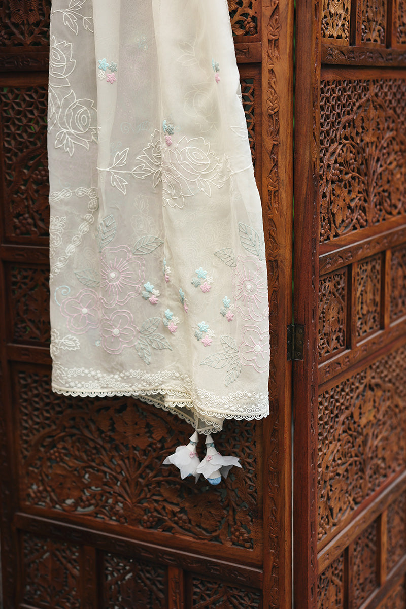 Qalamkar | Q Line Lawn Drop | RP-01 SAVERA - Luxury Dress - available at Maria Faisal in UK and USA.
