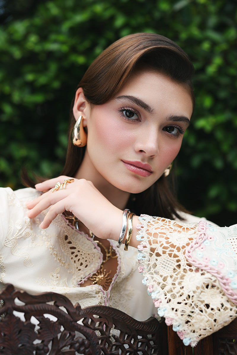 Qalamkar | Q Line Lawn Drop | RP-01 SAVERA - Luxury Dress - available at Maria Faisal in UK and USA.