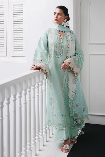 Qalamkar | Q Line Lawn Drop | RP-05 RAHA - Luxury Dress - available at Maria Faisal in UK and USA.