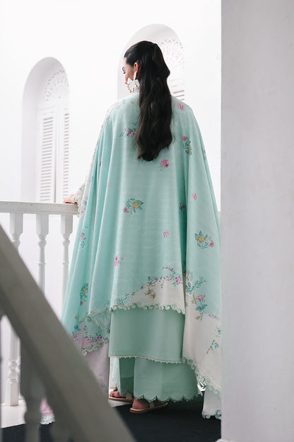 Qalamkar | Q Line Lawn Drop | RP-05 RAHA - Luxury Dress - available at Maria Faisal in UK and USA.