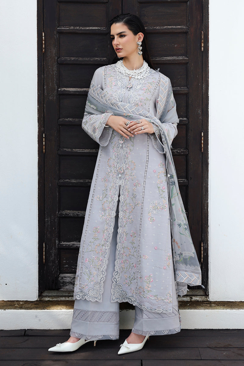 Qalamkar | Q Linen 25 | KL-02 HAZE - Ladies Clothes - Maria Faisal