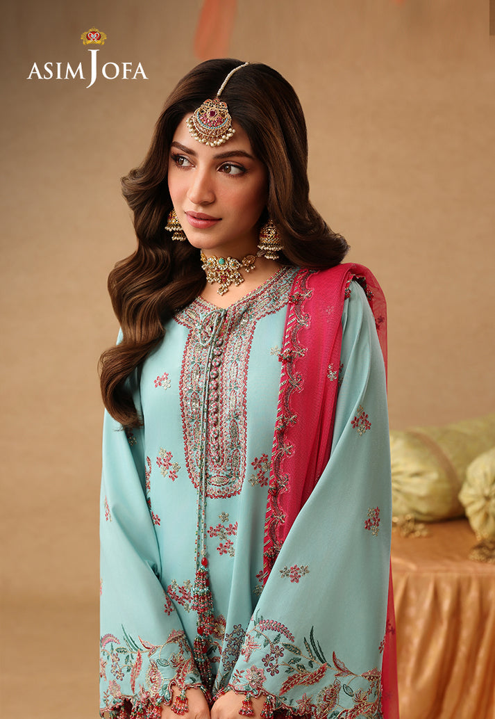 Asim Jofa | Kinza Festive Edit | AJULIF-02 - Formal Dress - available at Maria Faisal in UK and USA.
