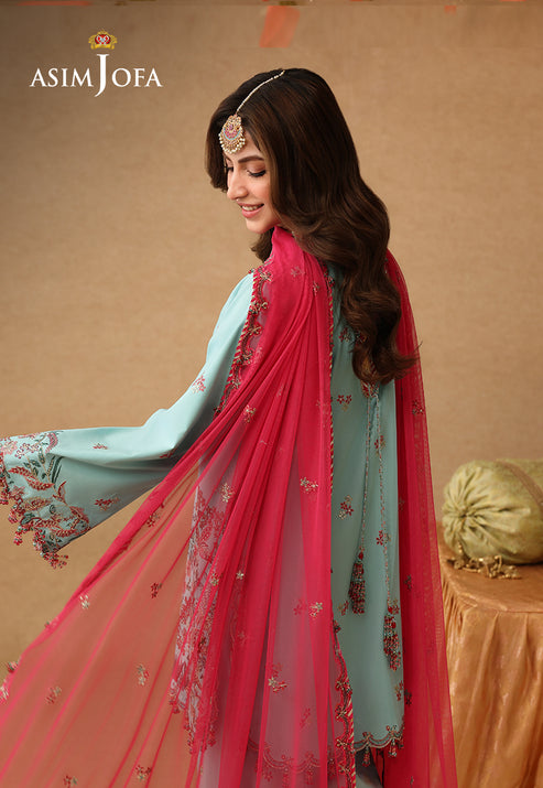Asim Jofa | Kinza Festive Edit | AJULIF-02 - Formal Dress - available at Maria Faisal in UK and USA.