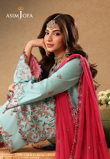 Asim Jofa | Kinza Festive Edit | AJULIF-02 - Formal Dress - available at Maria Faisal in UK and USA.