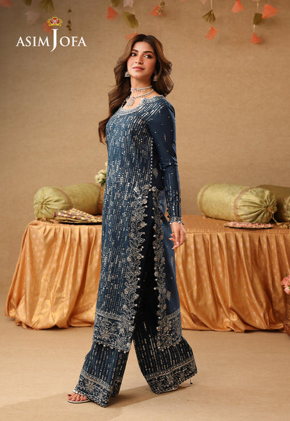 Asim Jofa | Kinza Festive Edit | AJULIF-09 - Formal Dress - available at Maria Faisal in UK and USA.
